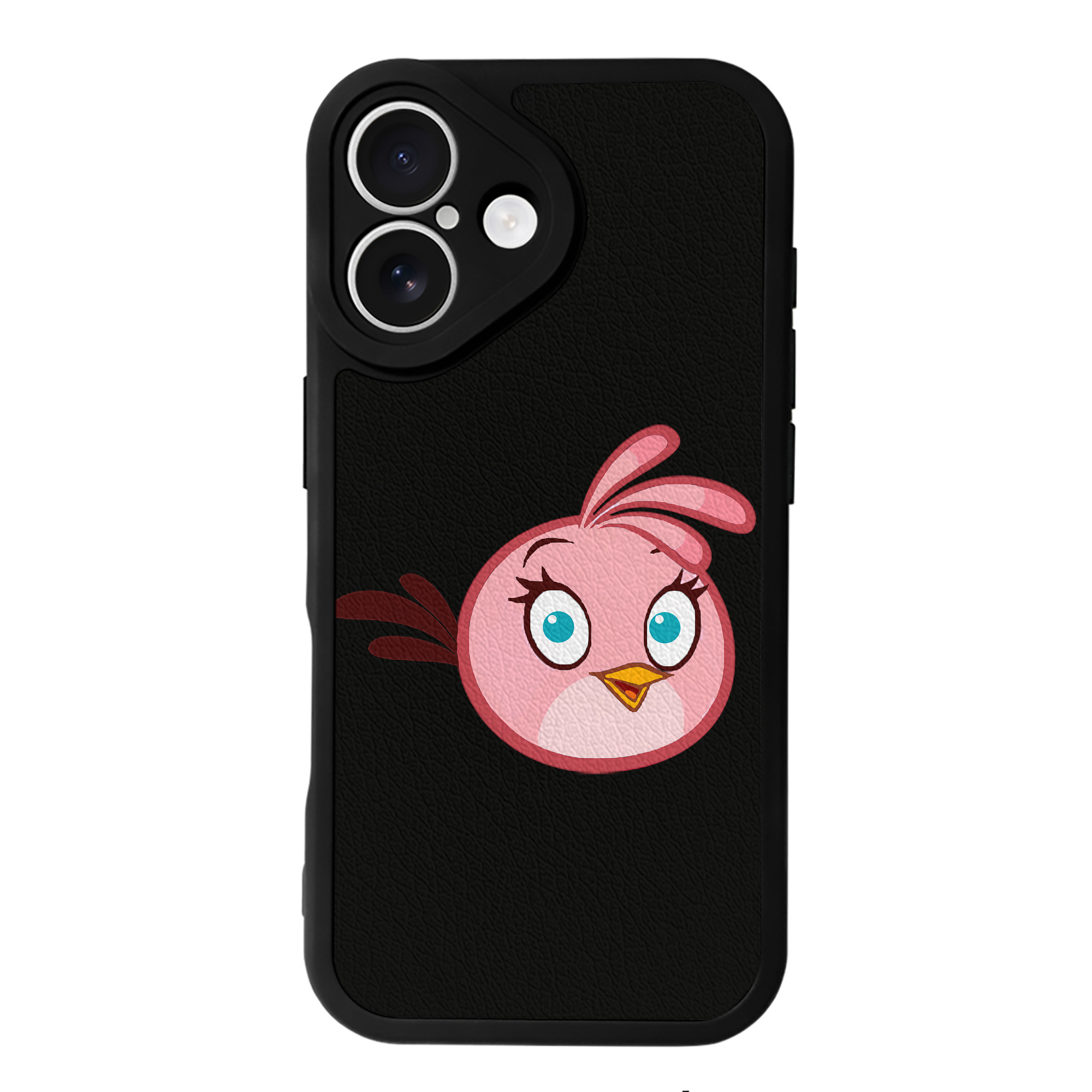 （画像用） Angry Birds アングリーバード 【iPhone 16シリーズ対応】シリコンスマホケース（レザー調） 材質：シリコン
